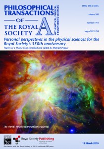 Front cover of Phil Trans A, 2010, vol. 368, Num. 1914, representing chaos at the heart of Orion.